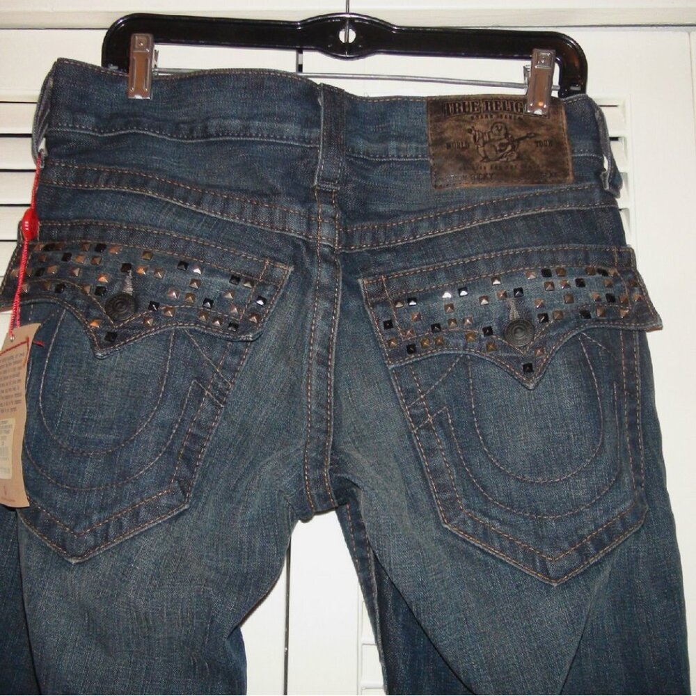 True Religion Ricky Pyramid Studded Jeans - Picture 6 of 8